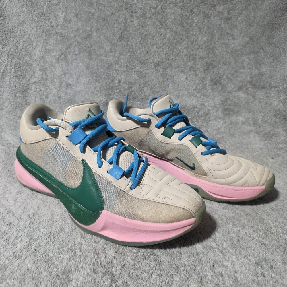 Nike Zoom Freak 5 EP Basketball Shoes - Sail/ Emerald Size 9.5